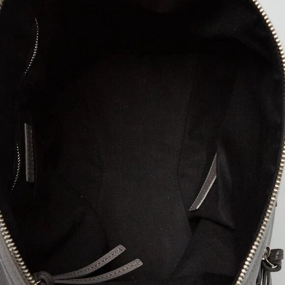 Balenciaga Grey Pebbled Calfskin Leather Small Neo Classic Hobo Bag - Picture 11 of 12